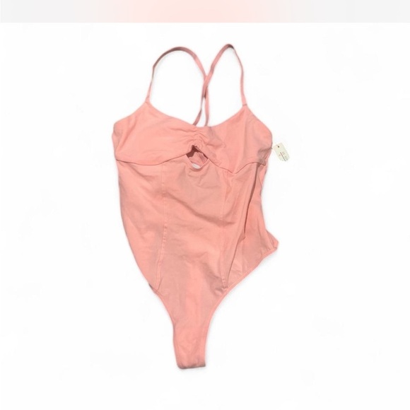 Colsie Tops - Colsie nwt soft Pink thong bodysuit